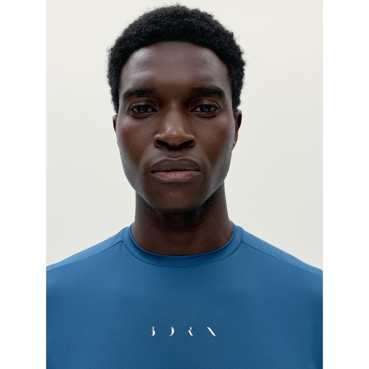 T-shirt de sport homme Strive Manches courtes séchage rapide bleu mer, BORN