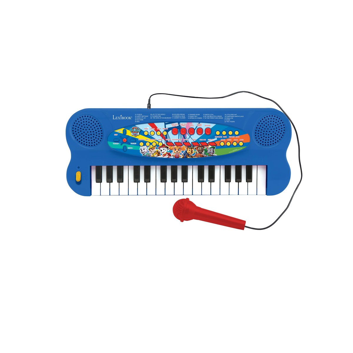 Clavier Électronique Musical avec Micro Pat Patrouille bleu, LEXIBOOK