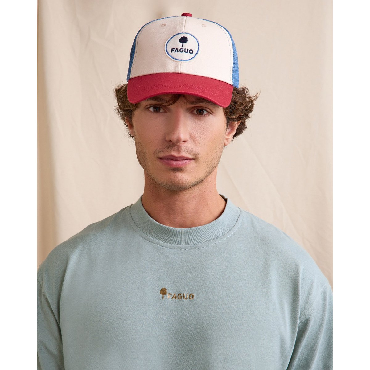 T-shirt YELLOWSTONE bleu grisé, FAGUO