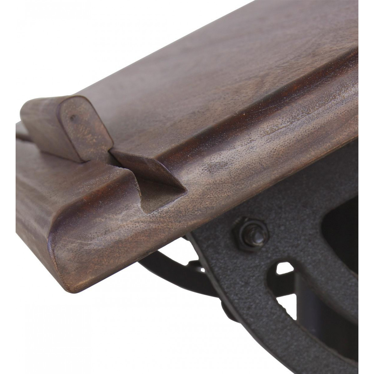 Bureau et tabouret - QUINQUENELLE marron, DECORATION D’AUTREFOIS
