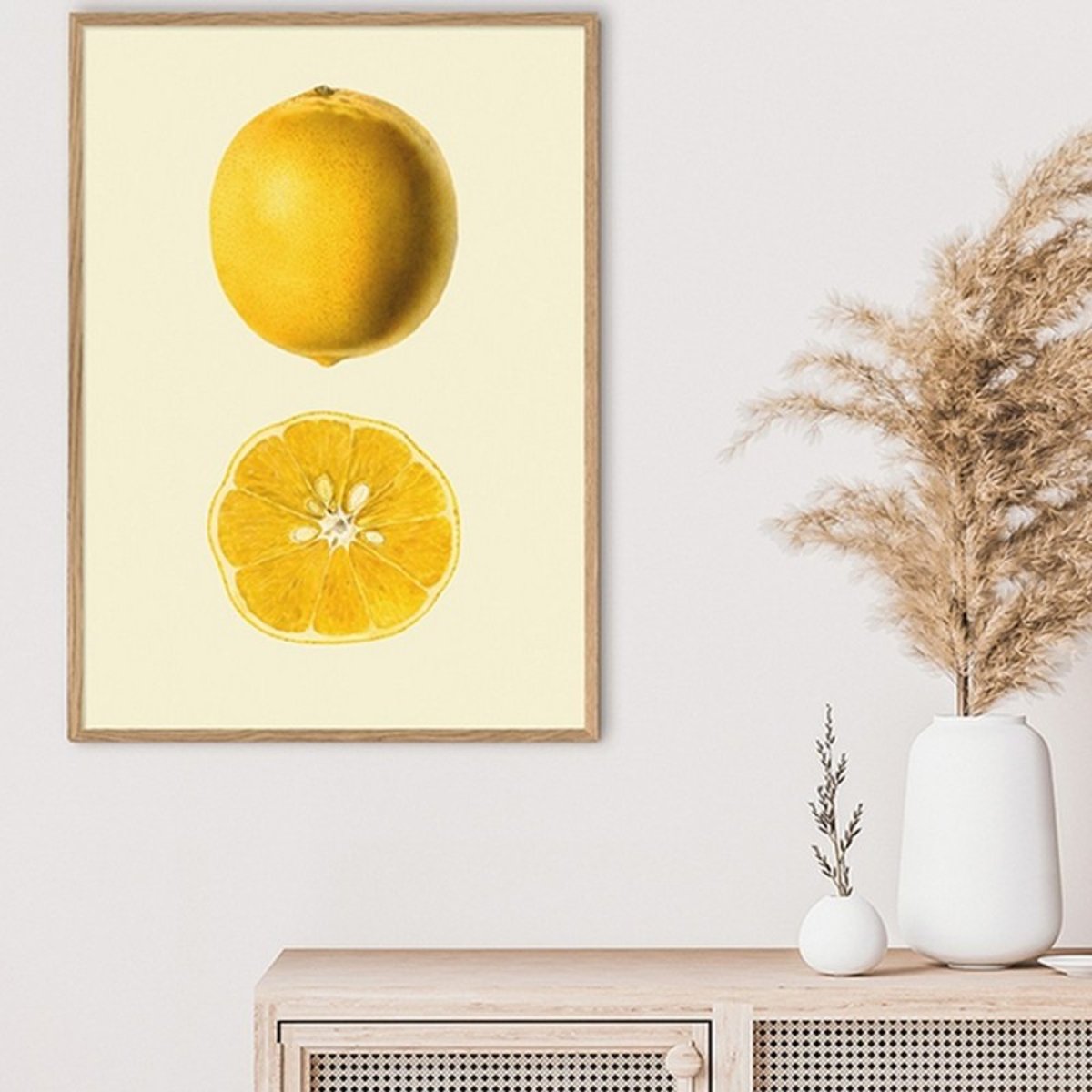Affiche citron Lemon jaune, THE DYBDAHL CO