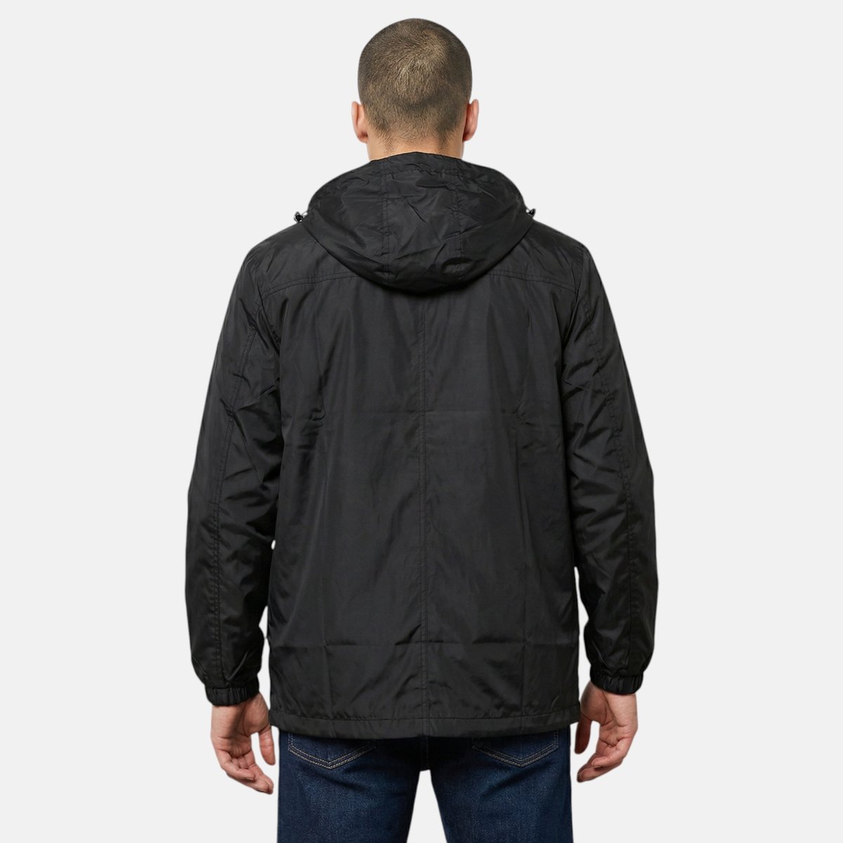 Coupe-vent zippé à capuche, poches zippées WINDY noir, LEE COOPER