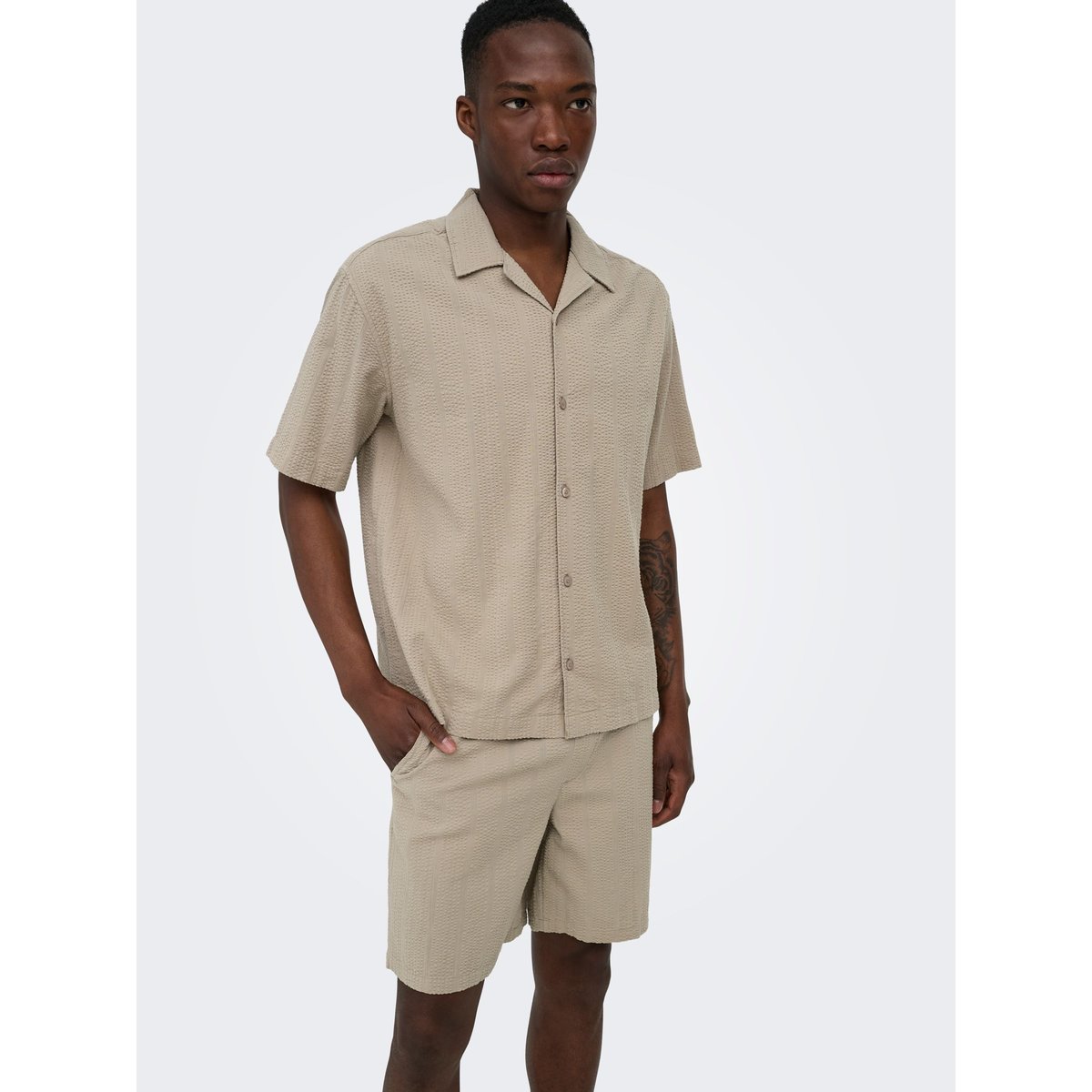 Short De Jogging grise - crockery 1, ONLY & SONS