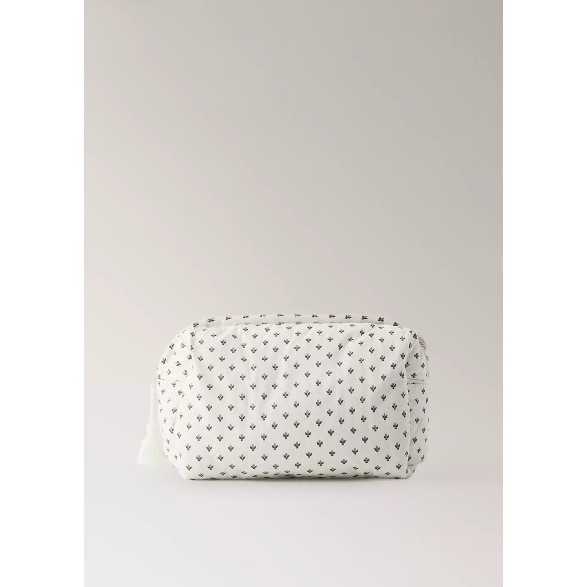 Trousse de toilette imprimée en coton kaki, MANGO HOME