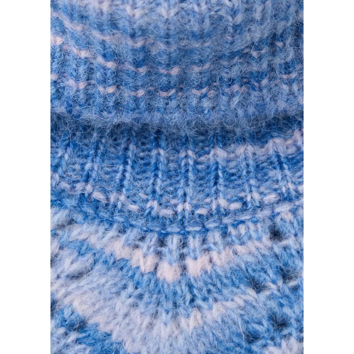 Pull-over maille ajourée rayures lavande, MANGO KIDS