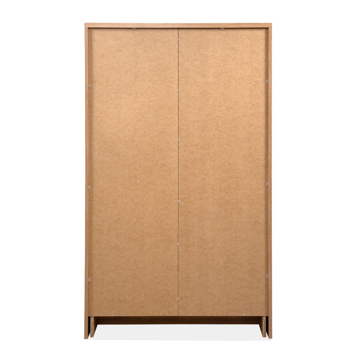 Armoire bois 2 portes et 2 tiroirs bois naturel, TERRE DE NUIT