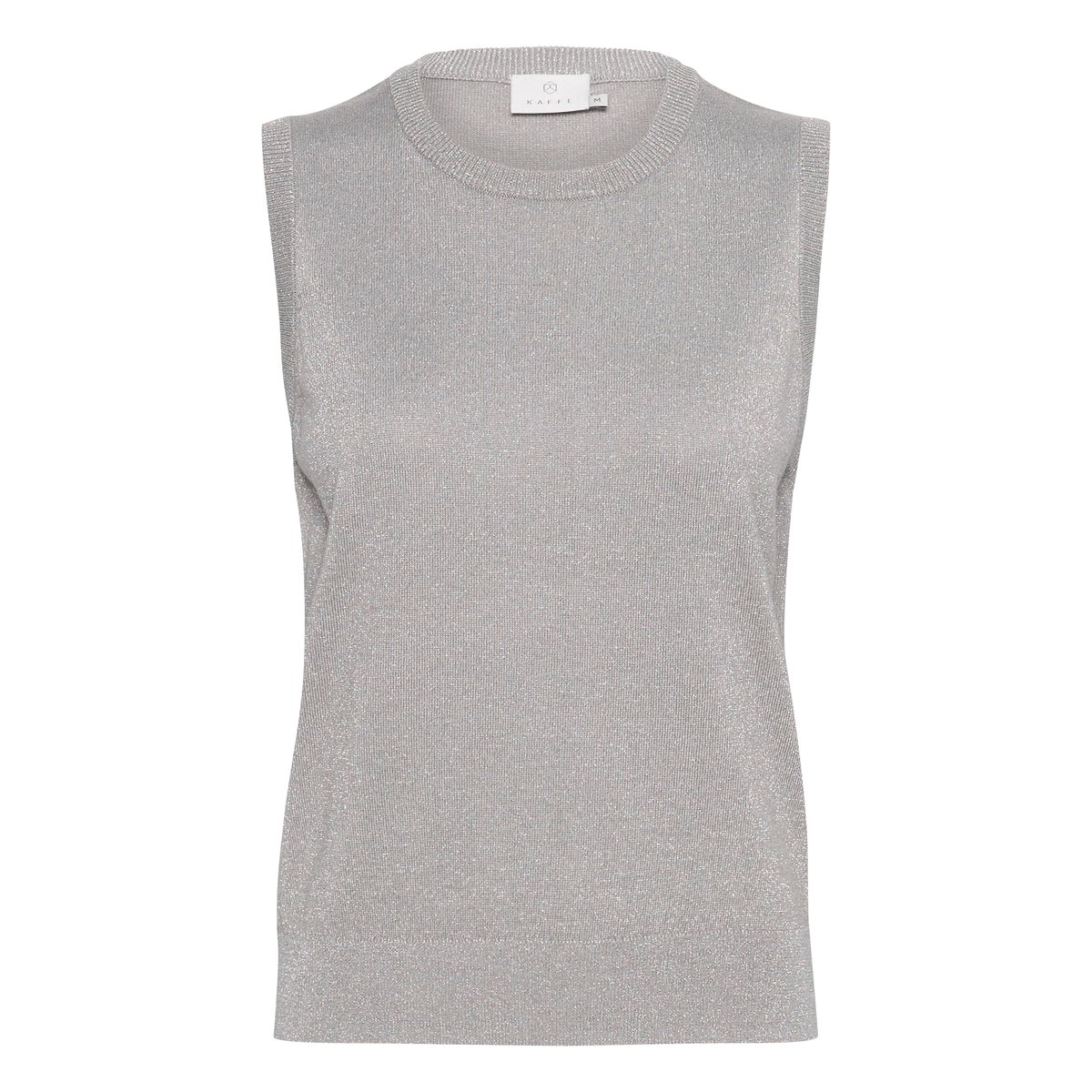 Knitted pullover gris argent grey silver metallic, KAFFE