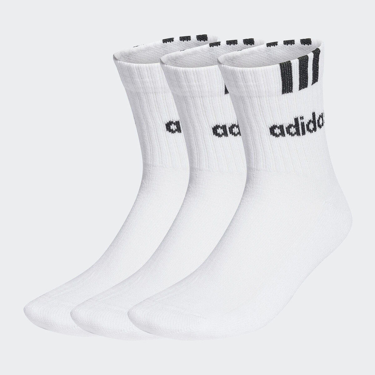 Lot de 3 paires de chaussettes hautes blanc + blanc + blanc, adidas Performance