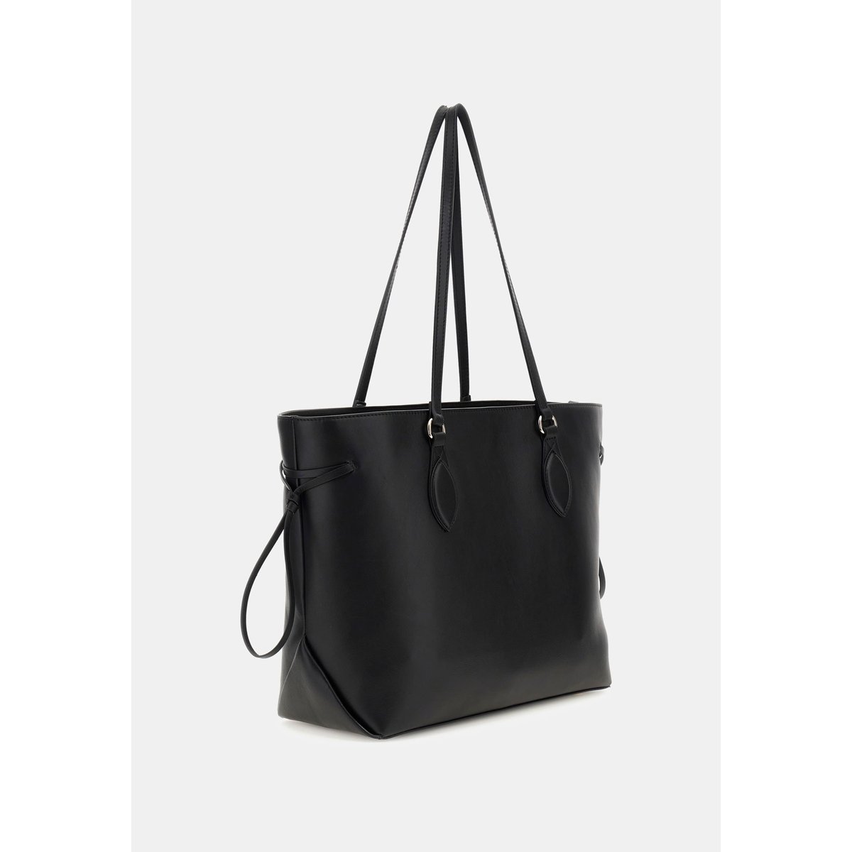 Sac D'épaule Florence Cuir Véritable noir, GUESS