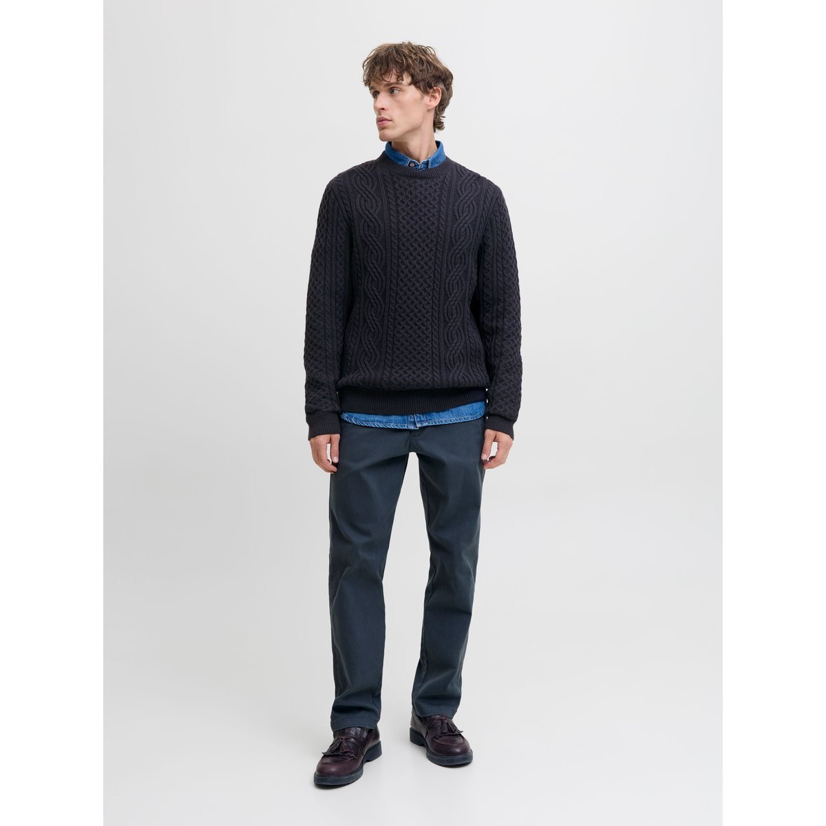 Pull En Maille dark navy, JACK AND JONES PREMIUM