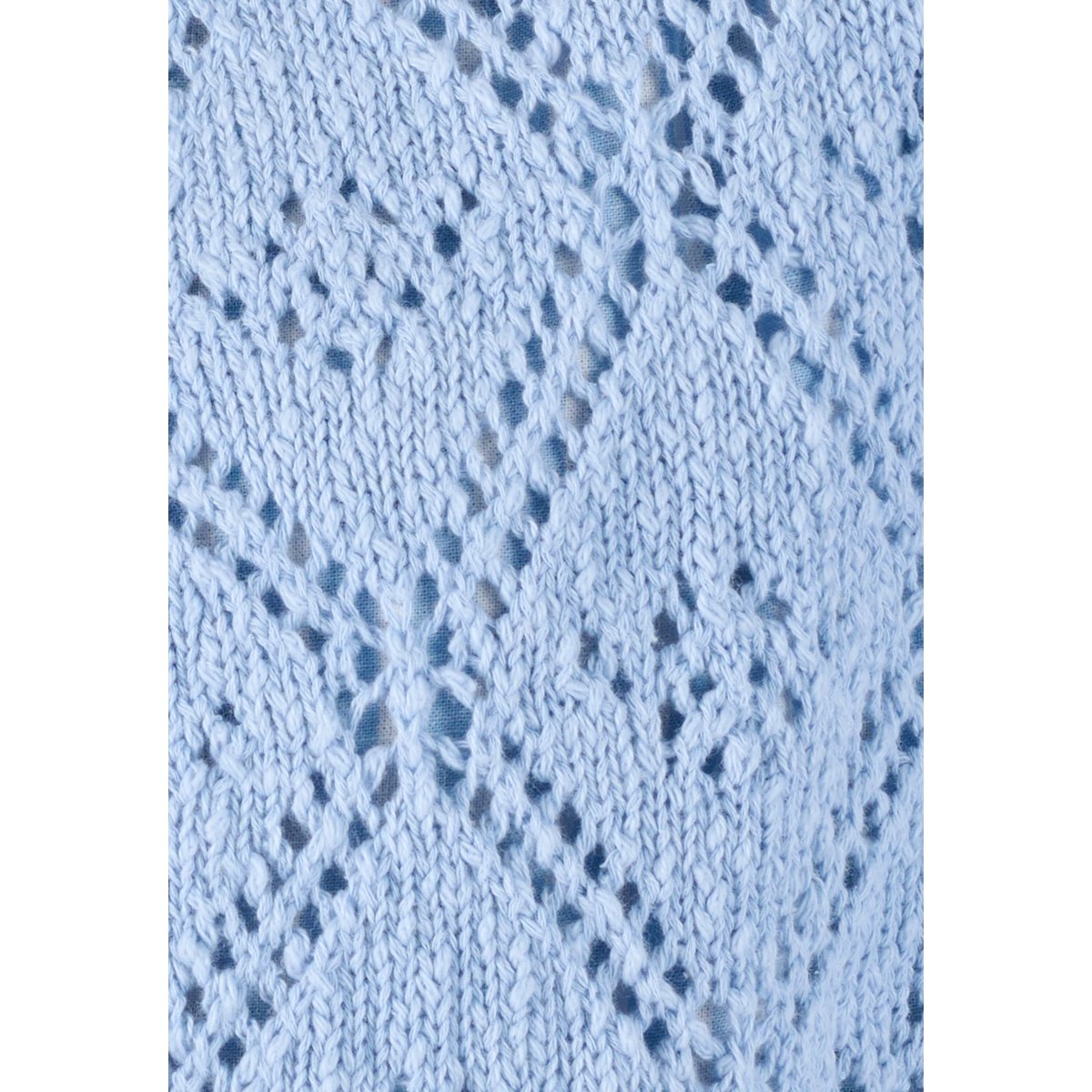 Cardigan ajouré fil ruban bleu grisé, DAMART