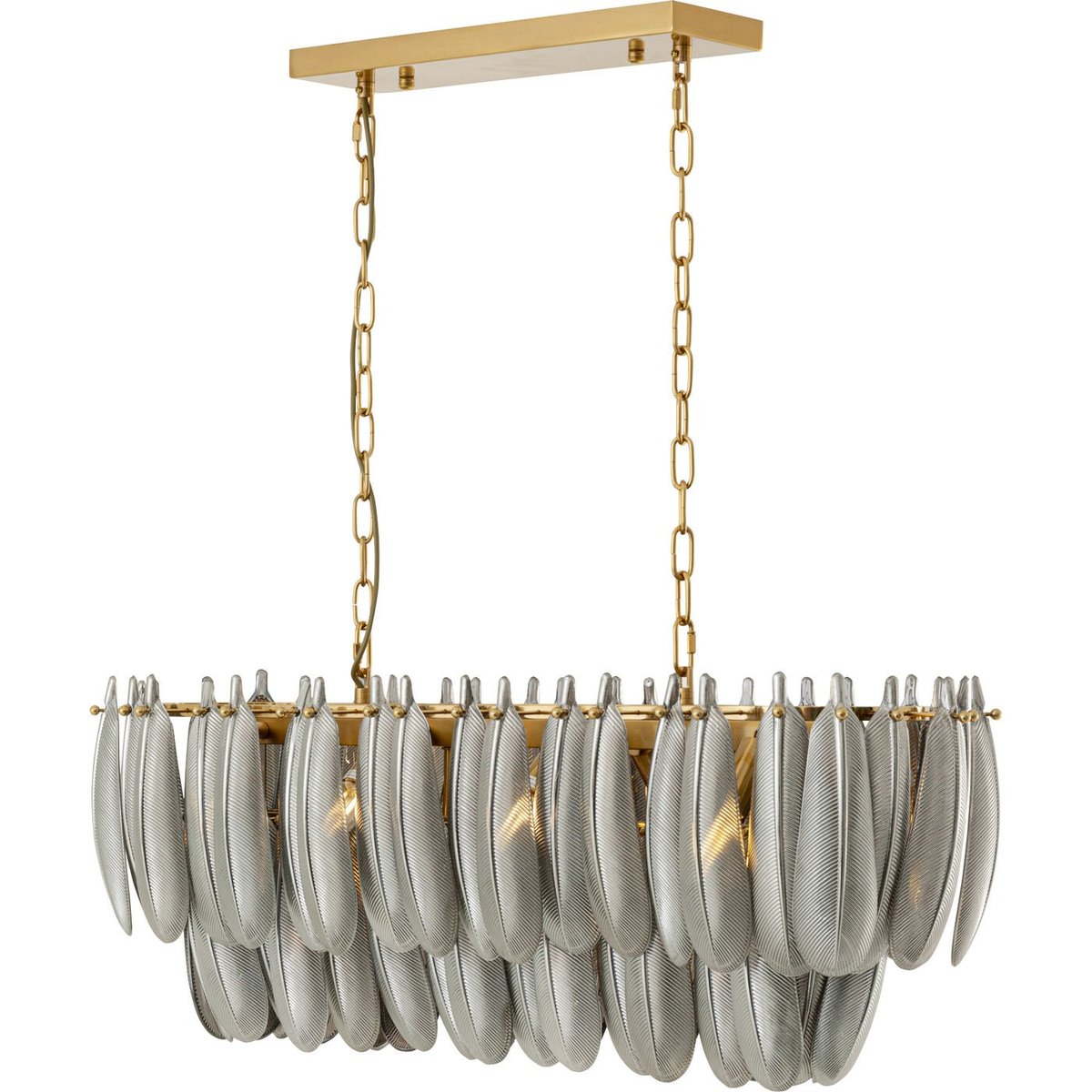 Suspension plumes en verre argent, KARE DESIGN