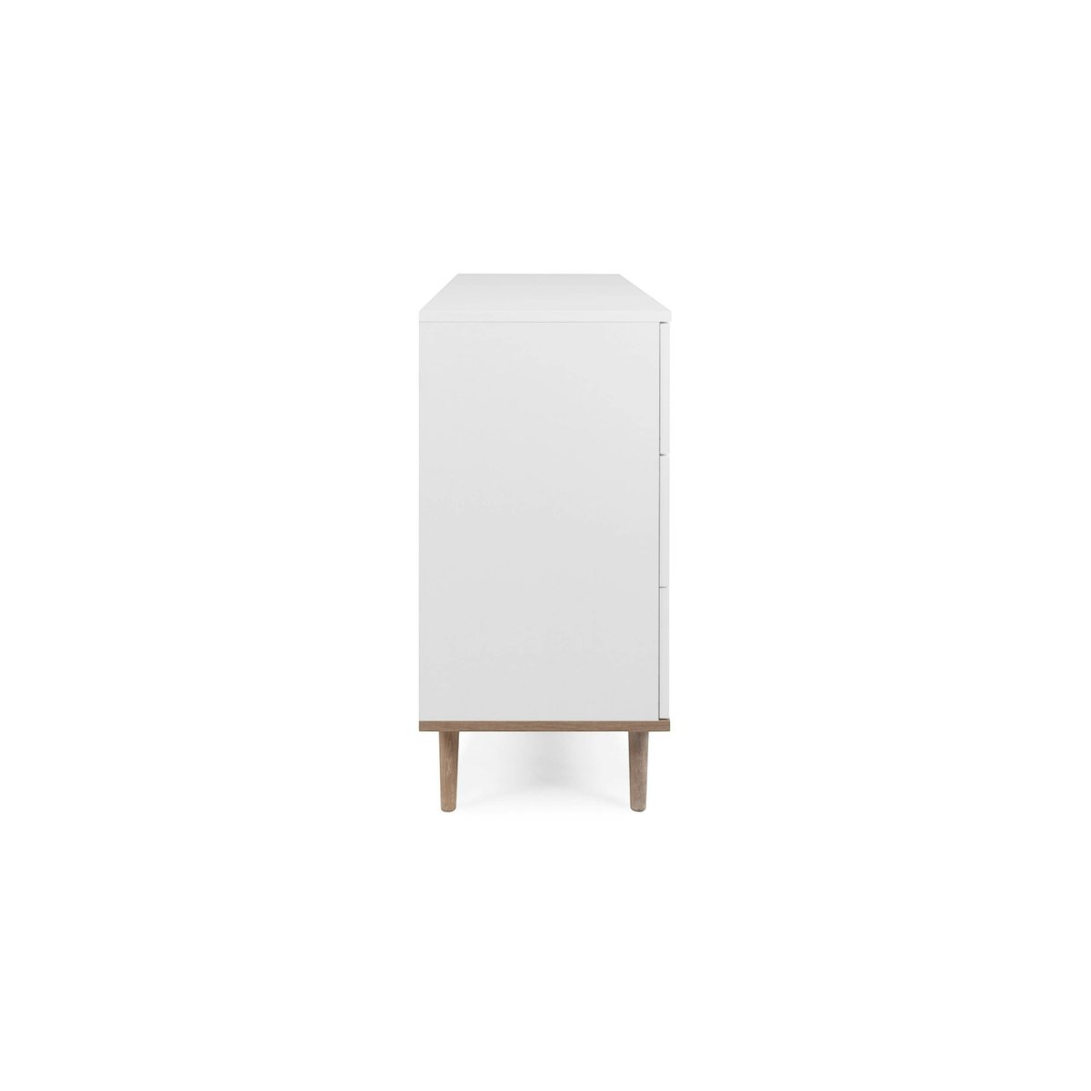 Commode blanche 6 tiroirs style scandinave ALVA blanc, PIER IMPORT