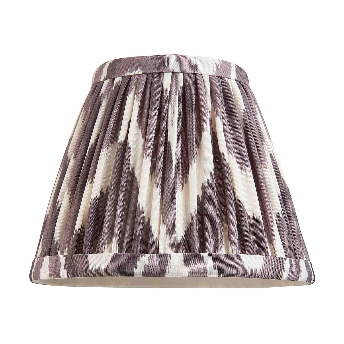 16cm Zigzag Light Shade in Pleated Fabric grey, ÉDITÉ