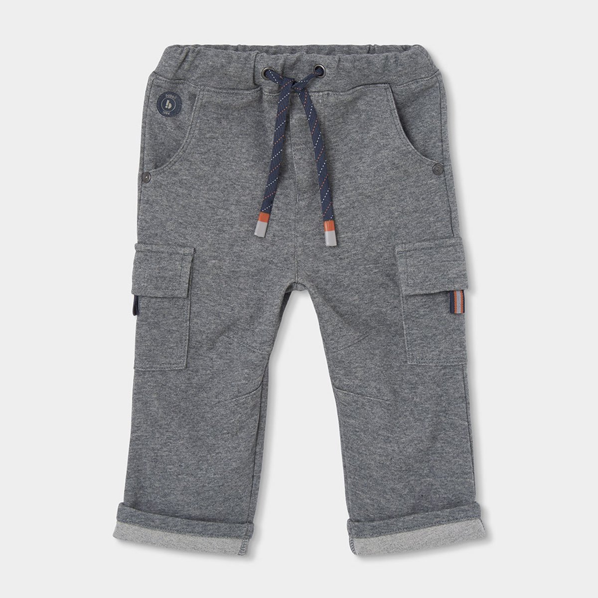 Pantalon garçon avec poches cargo gris, BOBOLI
