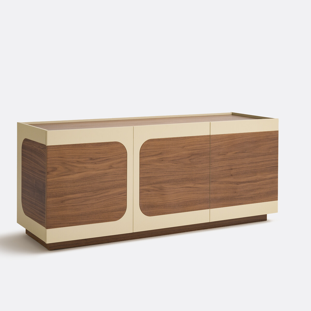 Buffet 3 portes plaqué noyer, Galdo coloris noyer, LA REDOUTE INTERIEURS