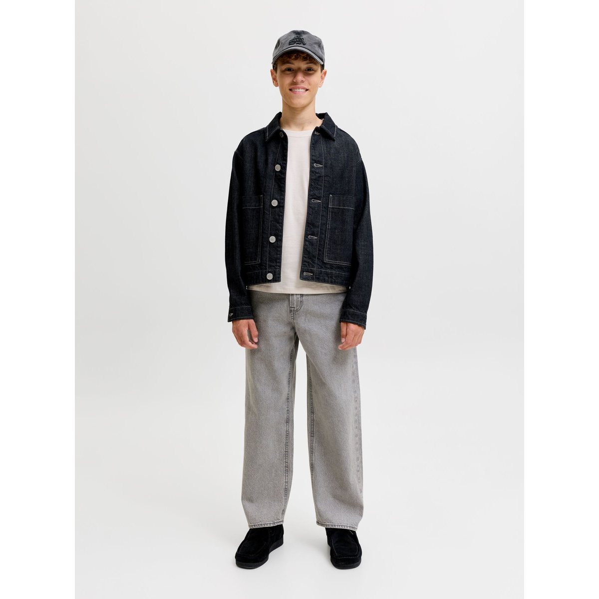 Jean Baggy Fit grey denim, JACK & JONES JUNIOR