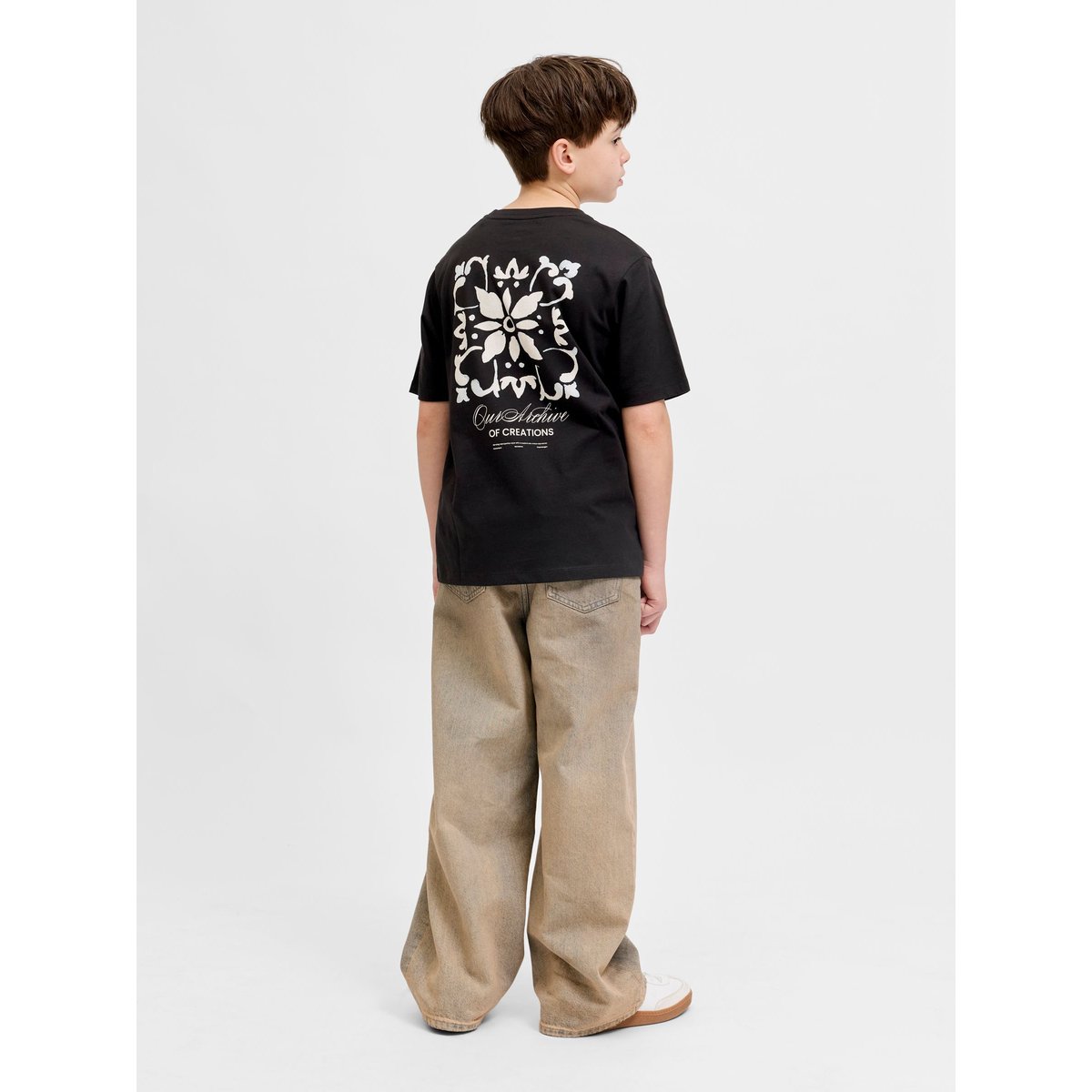 T-Shirt noire - black, JACK & JONES JUNIOR