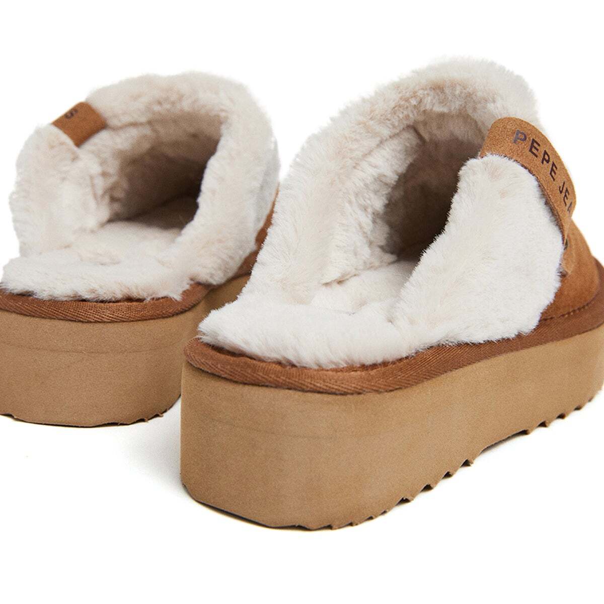 Sabots fourrés Dissy North W marron, PEPE JEANS