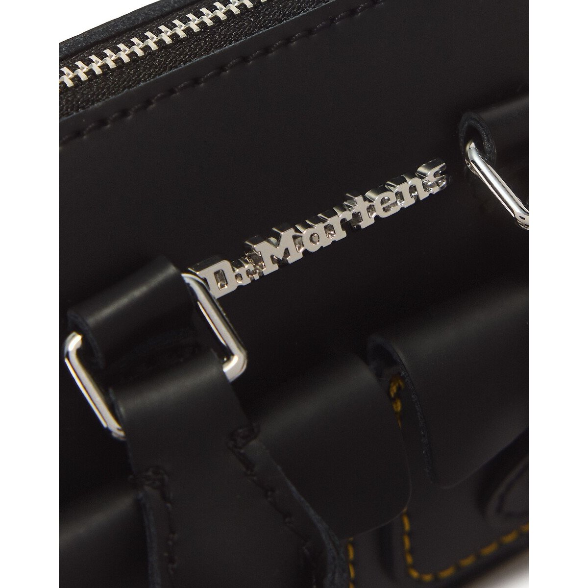 Mini sac à main, en cuir, à anses noir, DR. MARTENS