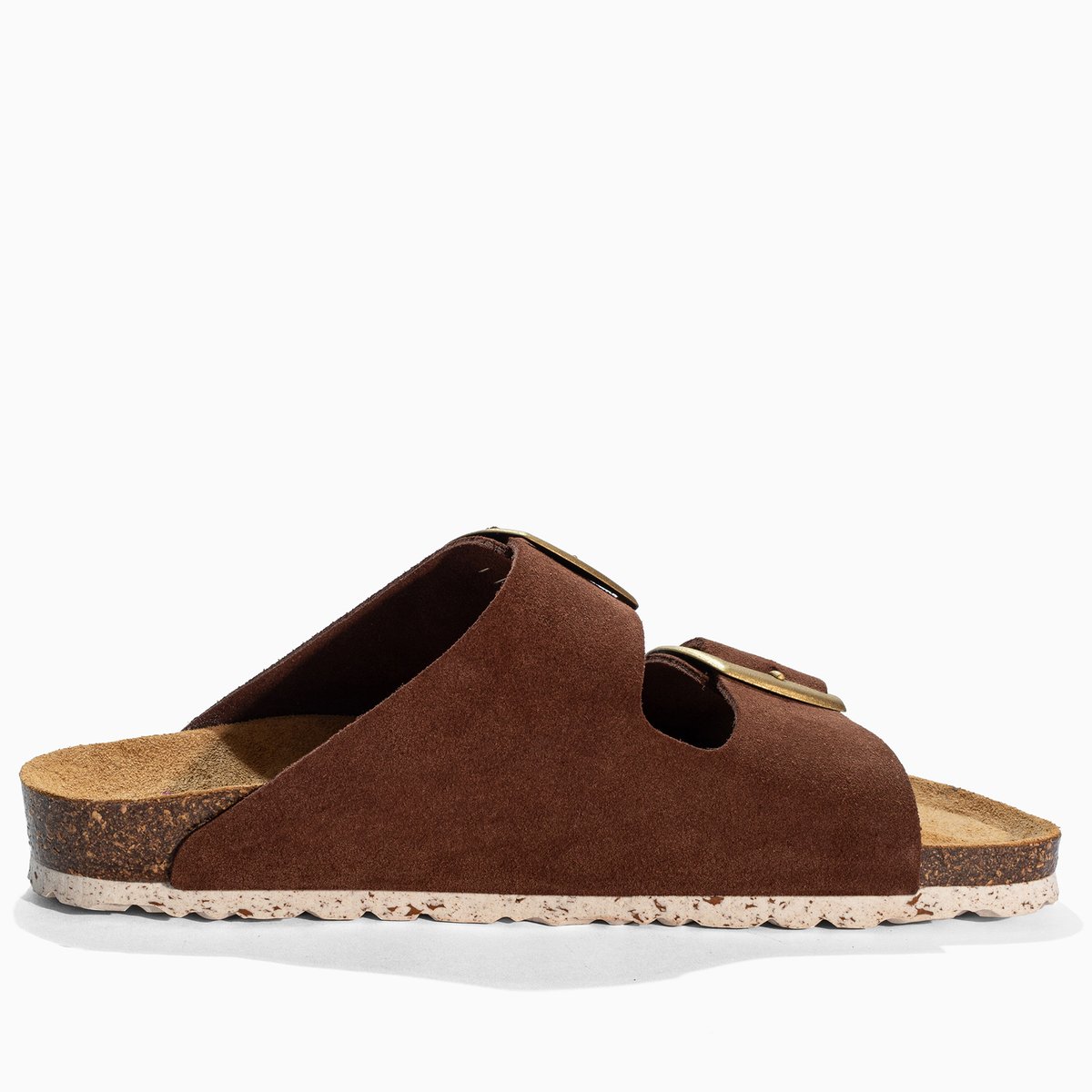 Sandales en cuir suedé ALICANTE marron, BAYTON