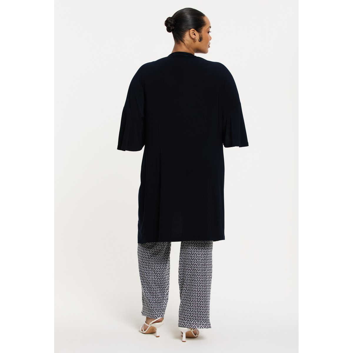 Pantalon imprimée bleu, YOEK