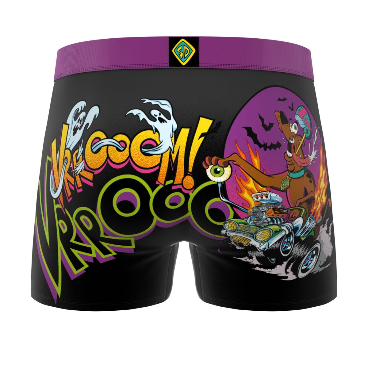 Lot De 3 Boxers Scooby-doo vert/violet/rouge/bleu foncé, FREEGUN