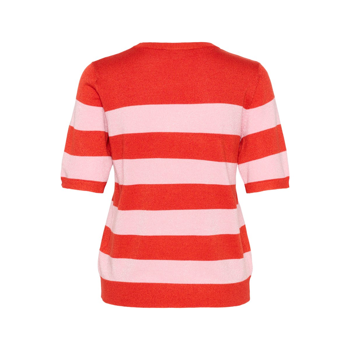Knitted pullover rouge grenadine/rose lilac wide stripe, KAFFE