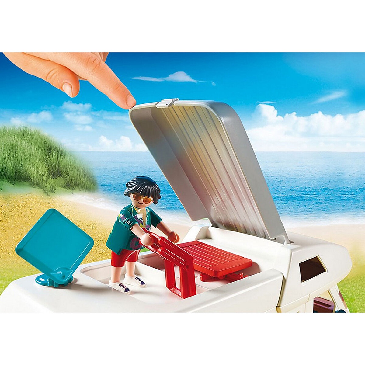 Famille et camping-car 70088 multicolore, PLAYMOBIL