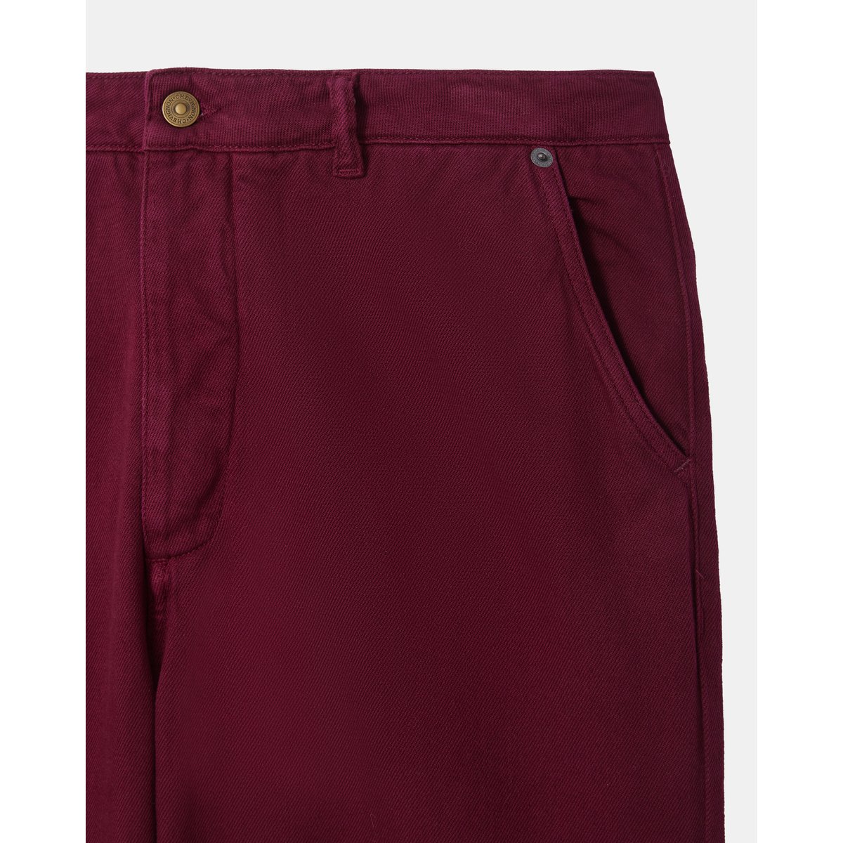 Pantalon large en coton DRAKE burgundy, CHEVIGNON