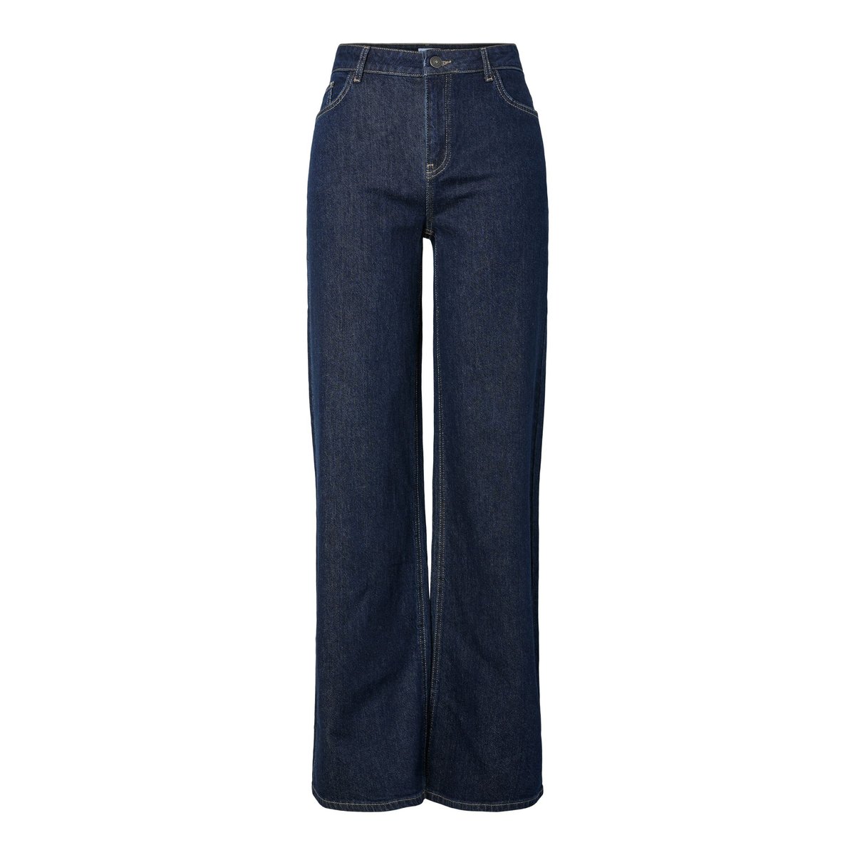 Jean À Coupe Ample bleu - dark blue denim1, PIECES