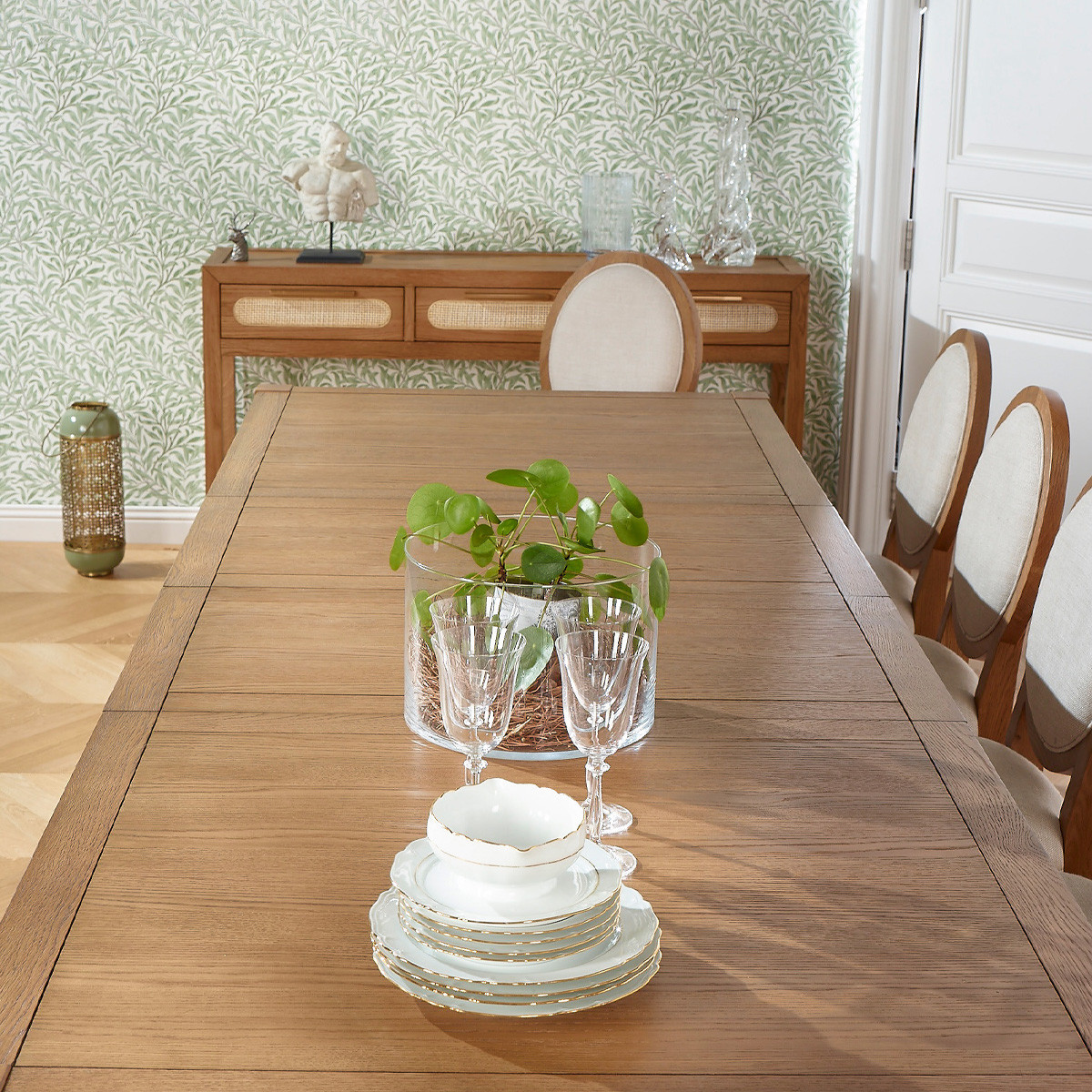 Table à manger 12 couverts en chêne, 280 x 100 cm MONTANA marron, ROBIN DES BOIS