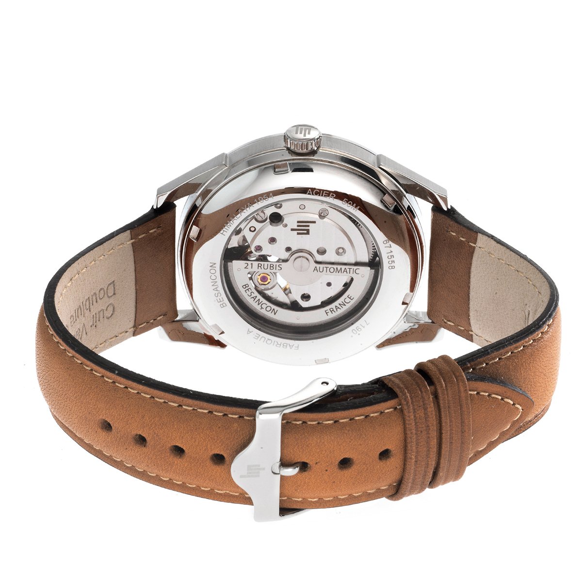 Montre Analogique HIMALAYA argenté noir marron, LIP