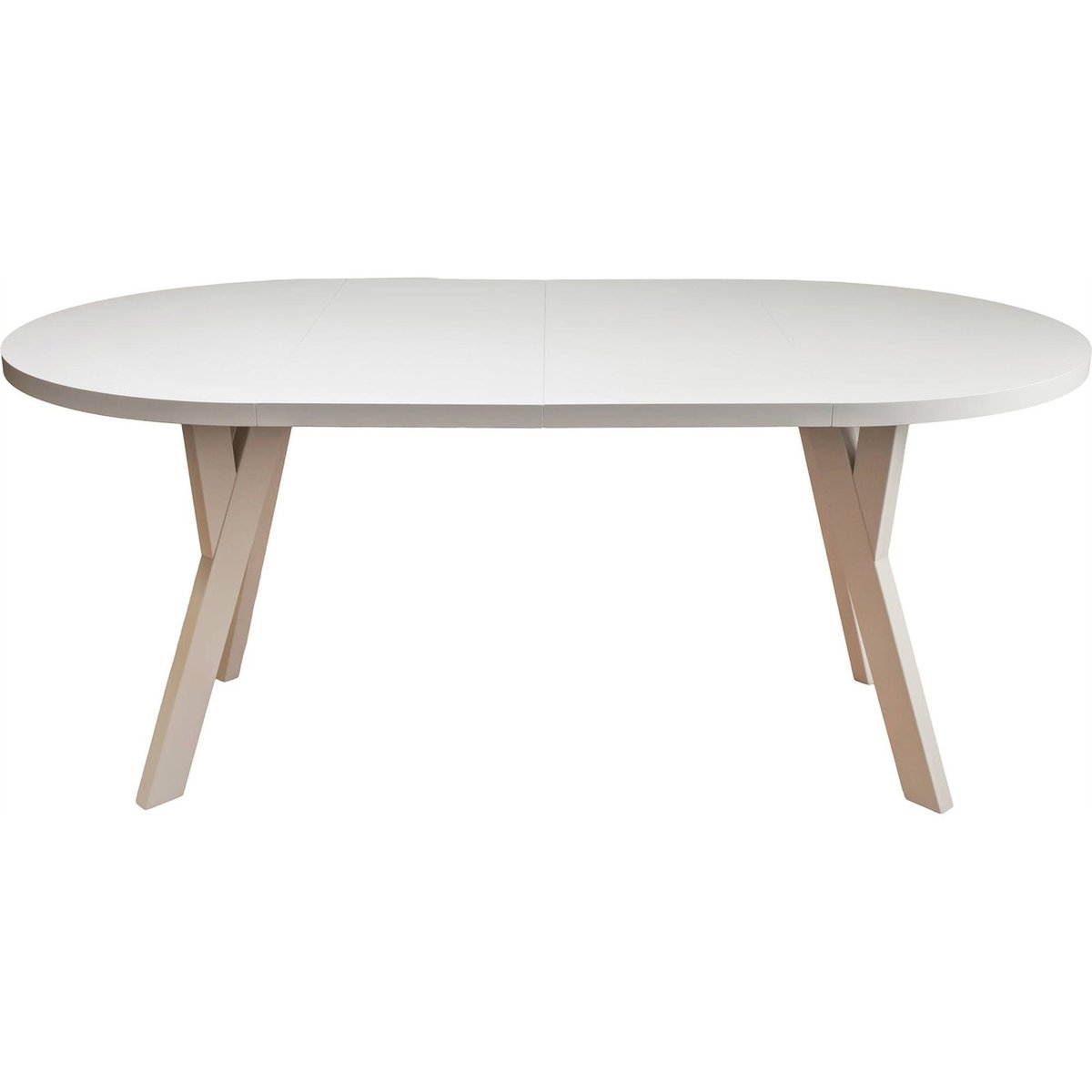 Table à manger extensible ronde OSENNESS cachemire, RECOLLECTION