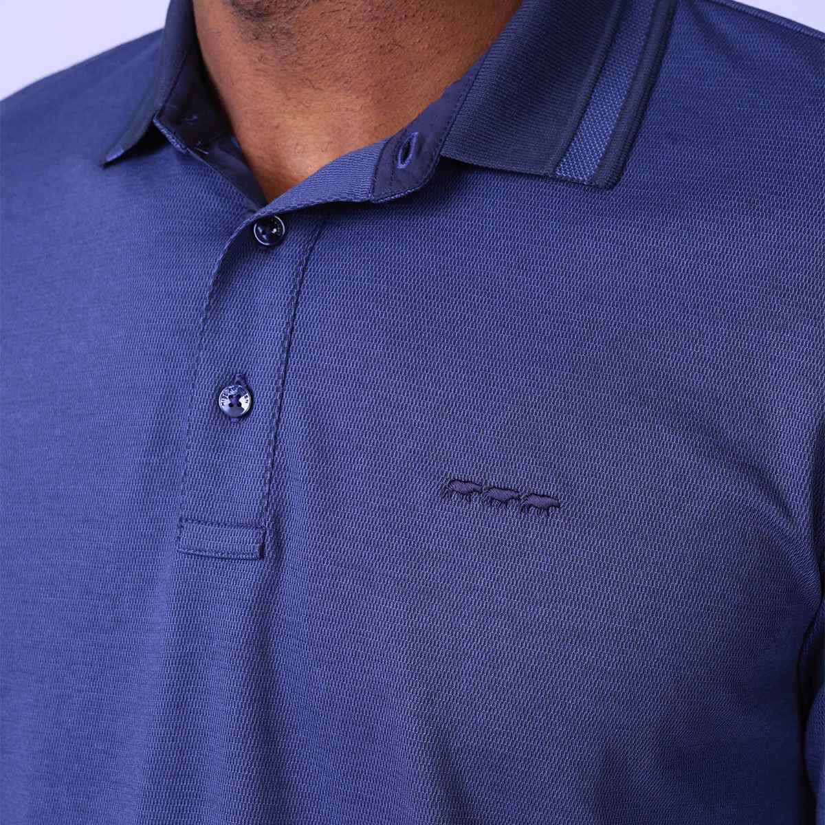 Polo polynosique bleu marine, MISE AU GREEN