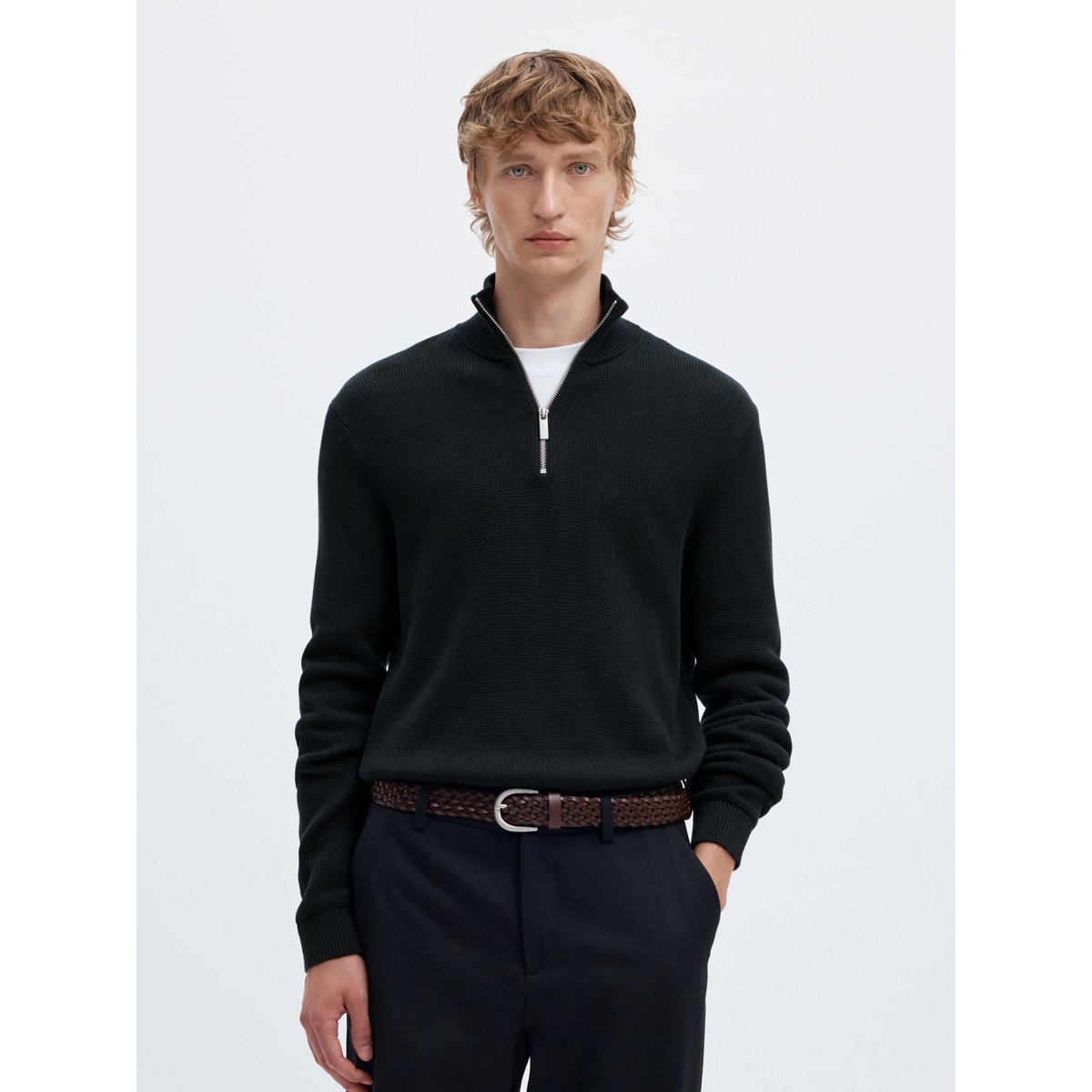 Pull noir - black, SELECTED