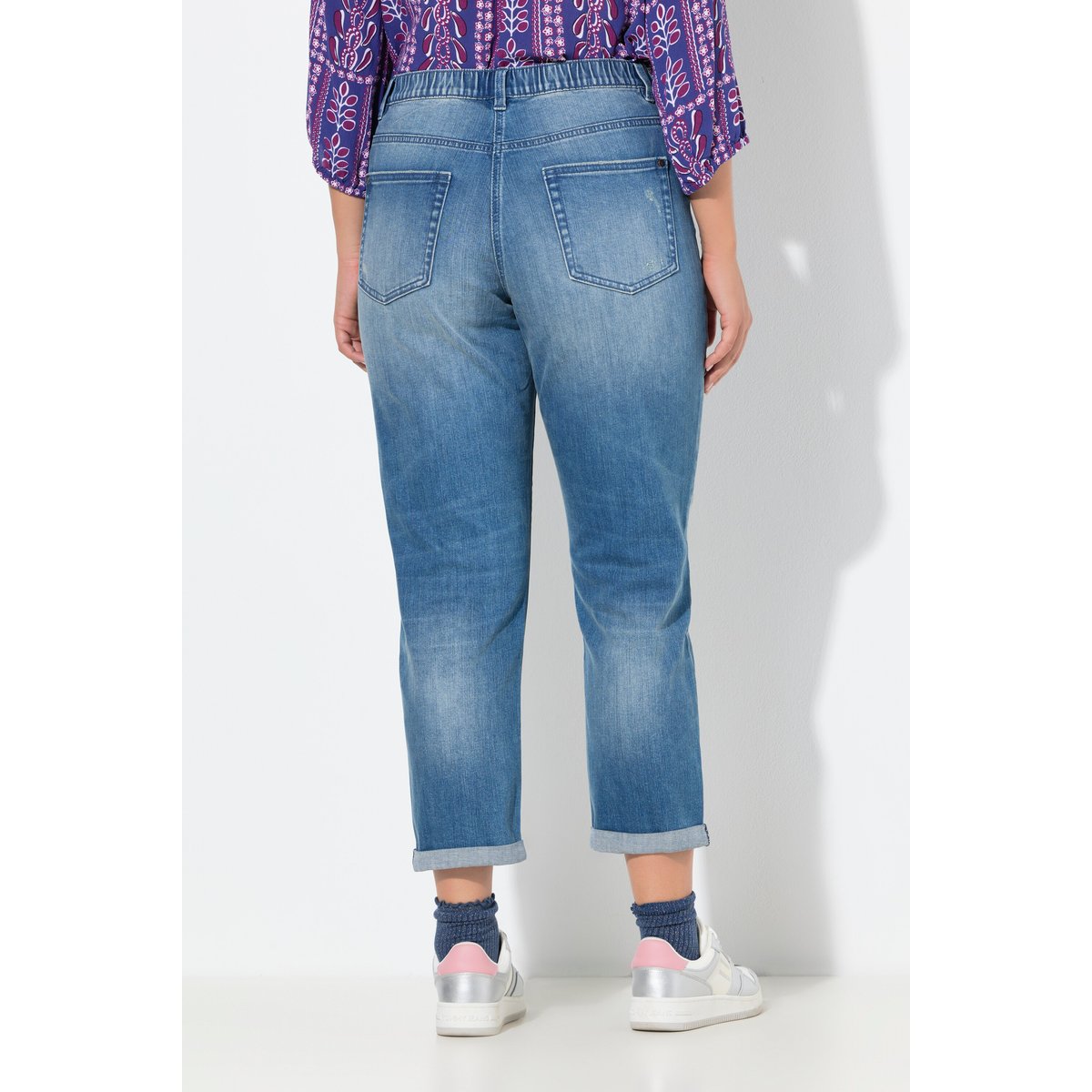 Jean Boyfriend, détails destroy bleu jean, ULLA POPKEN