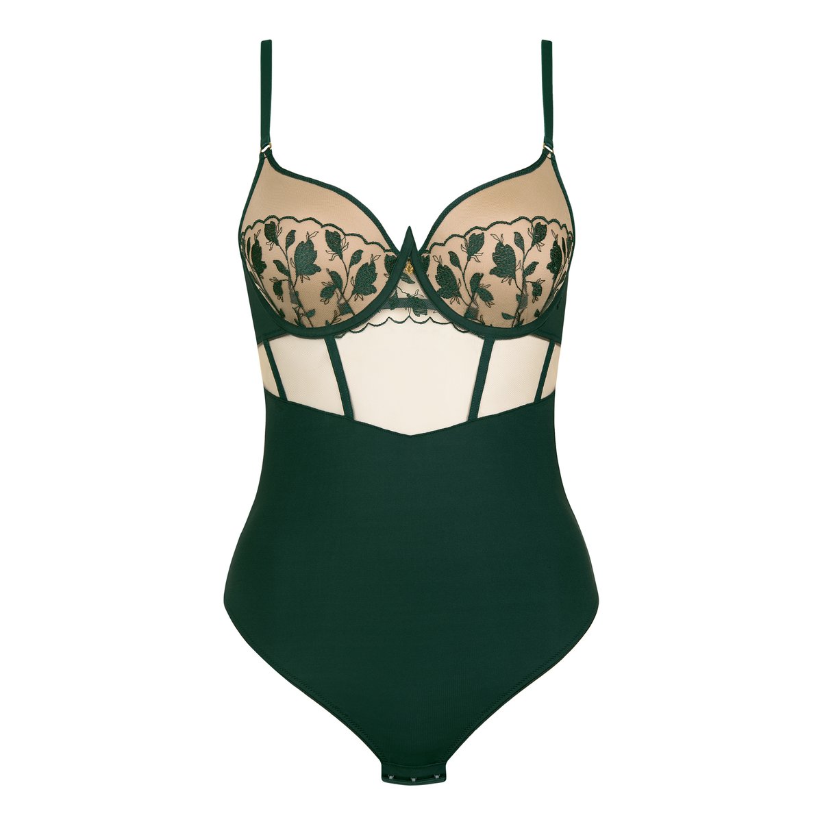 Body préformé échancré Gloriosa vert, LISCA