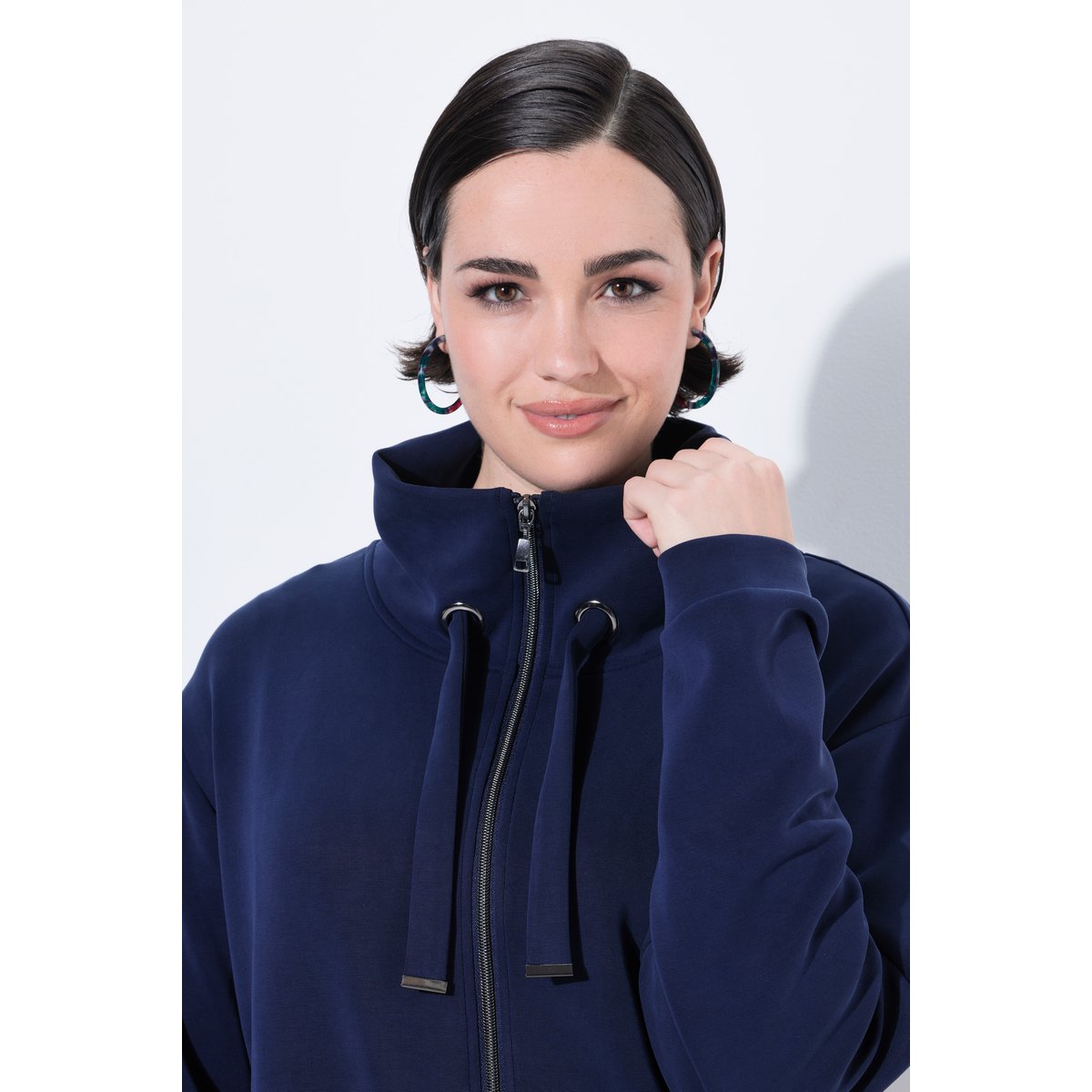 Veste en molleton marine, ULLA POPKEN