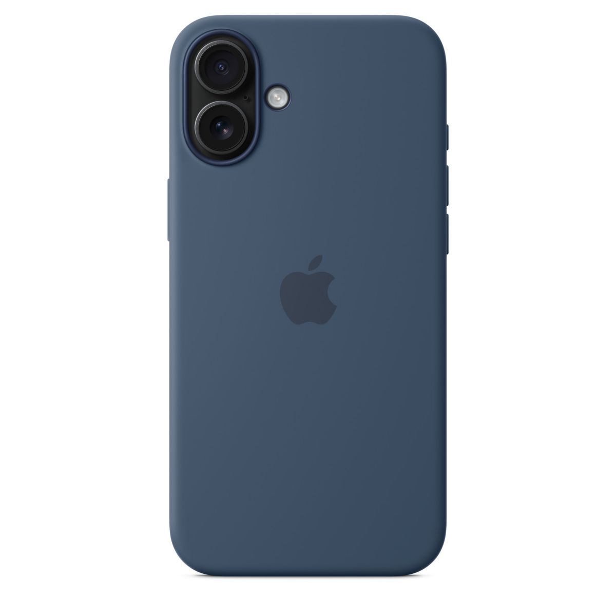 Coque iPhone 16 Plus MagSafe Denim silicone couleur unique, APPLE