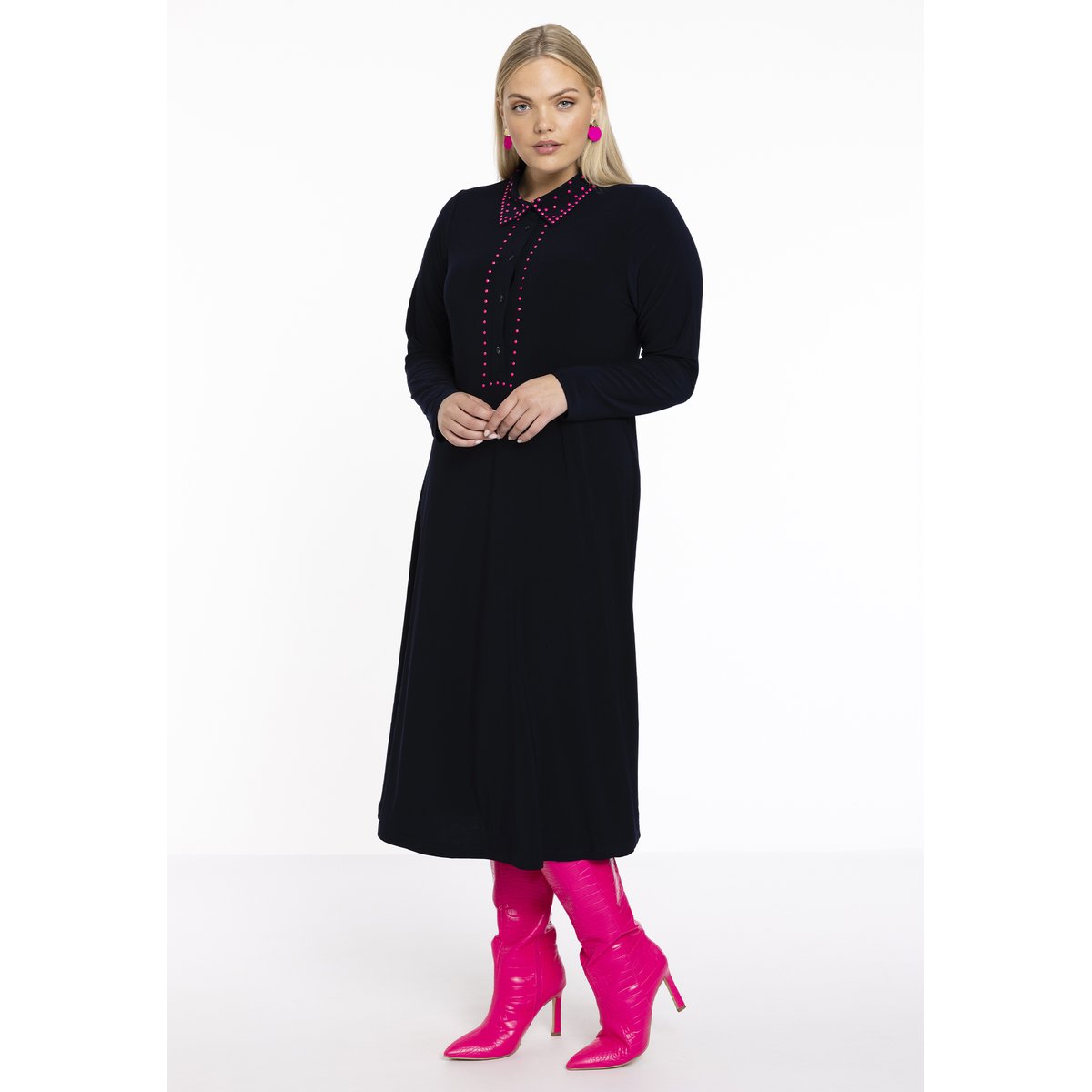 Robe imprimé bleu, YOEK