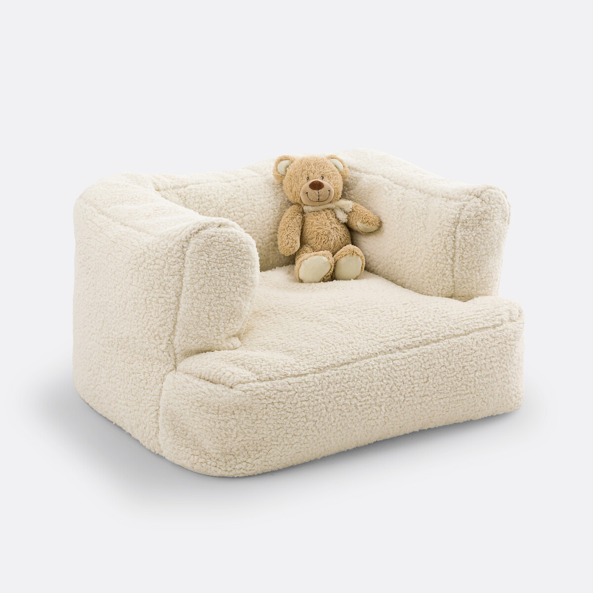 Fauteuil bouclette enfant, Midou blanc, LA REDOUTE INTERIEURS