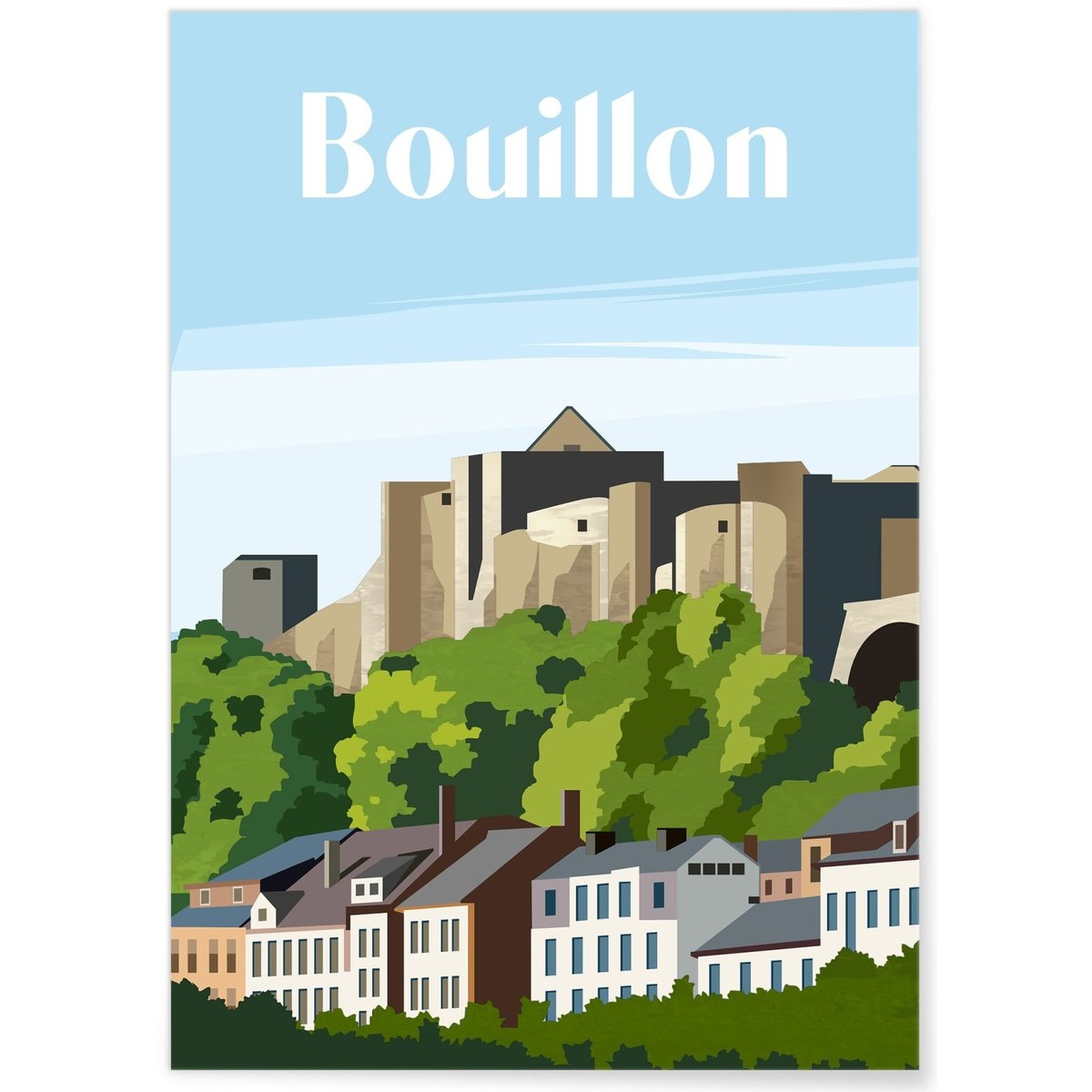 Affiche ville Bouillon blanc, L'AFFICHERIE
