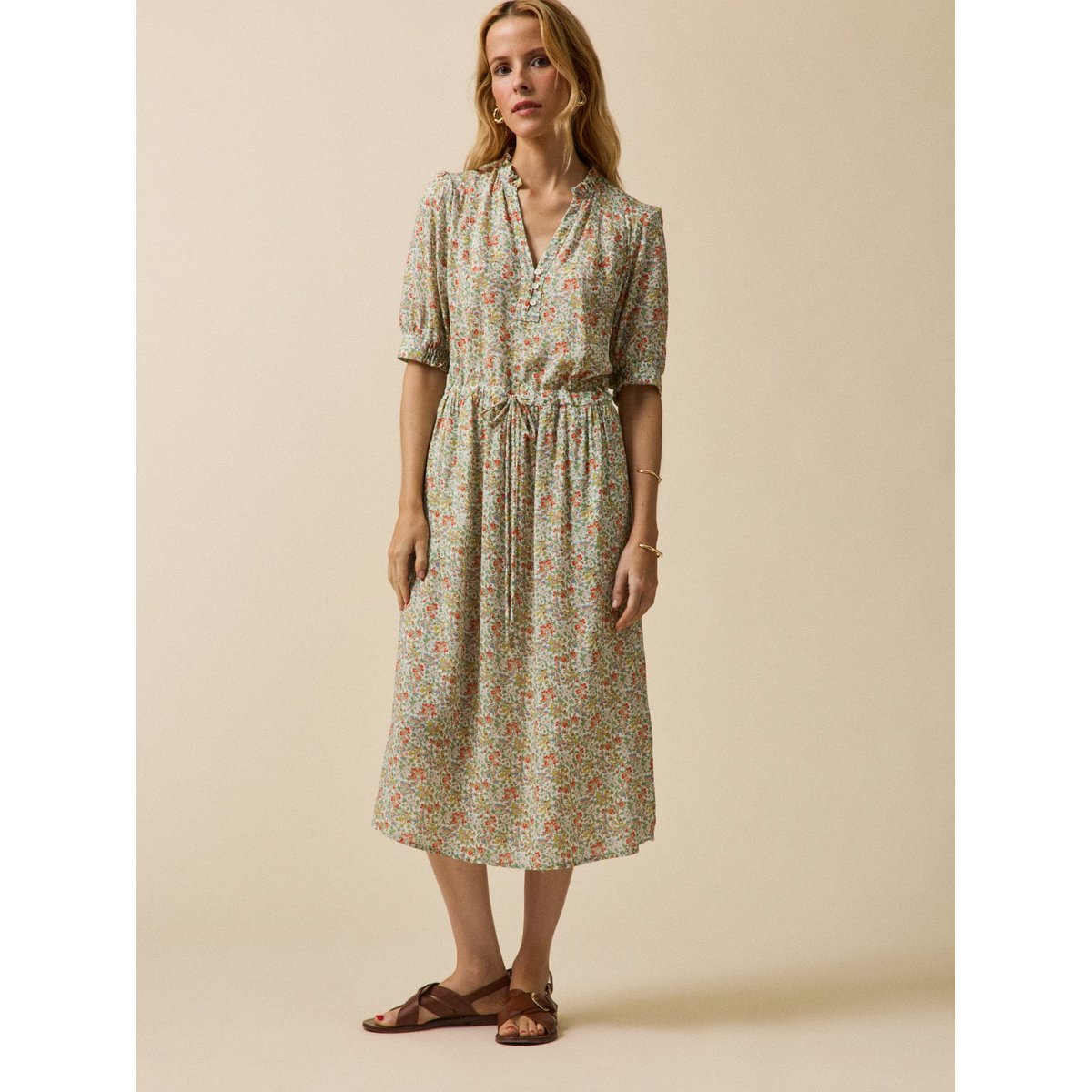Robe longue  tissu Liberty - Limited Collection liberty nazanin, CYRILLUS