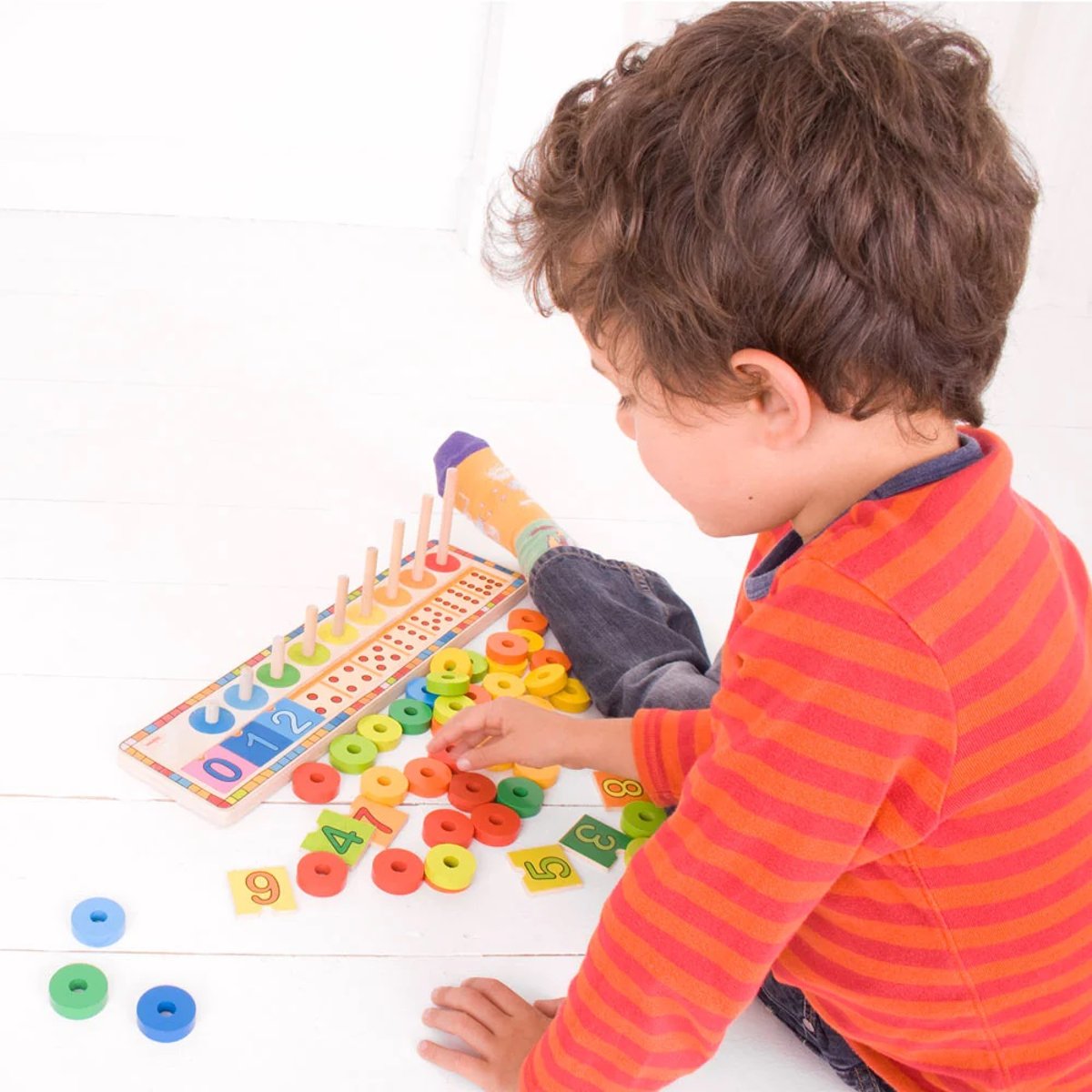 Jeu pour apprendre à compter beige, BIGJIGS