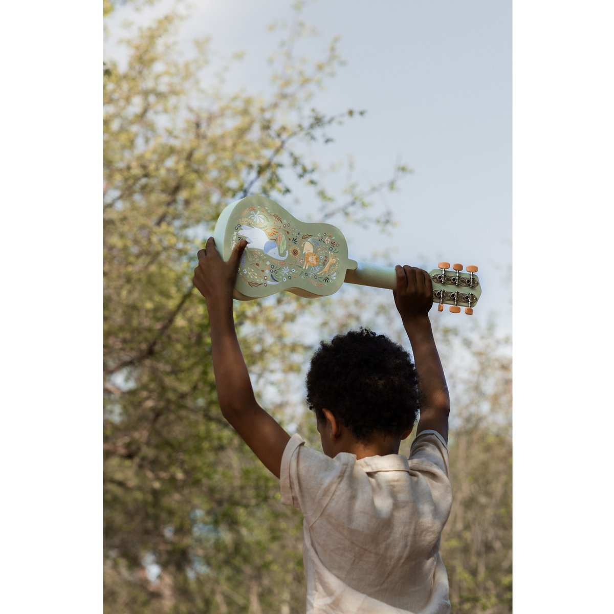 Guitare vert,bois, LITTLE DUTCH