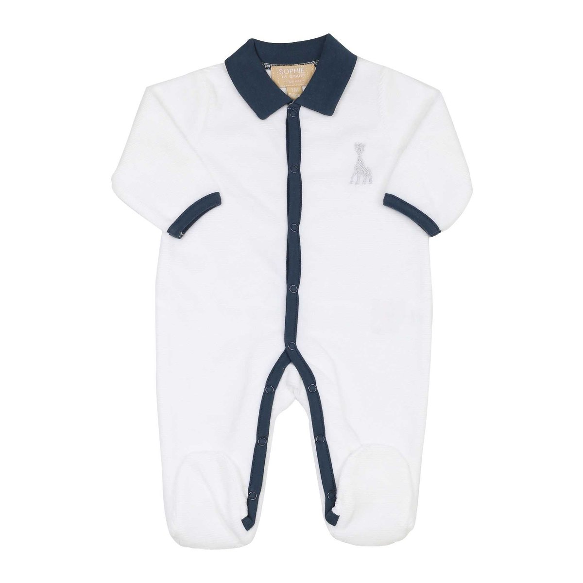 Dors bien Y Bleu Marine col Polo - Velours drop needle azul, TROIS KILOS SEPT