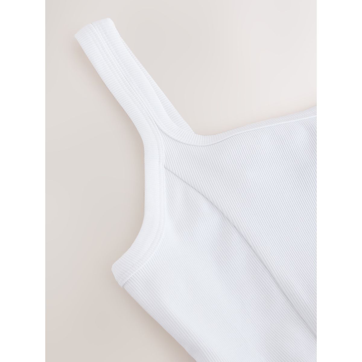 Robe d'été mini à col carré et volants blanc, NEXT