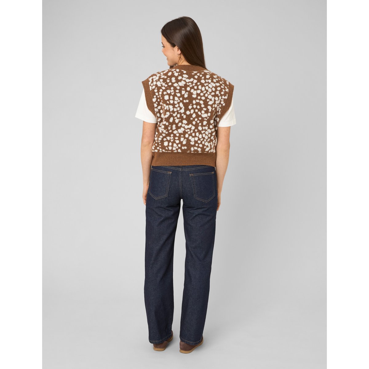 Pull sans manches camel, BZB