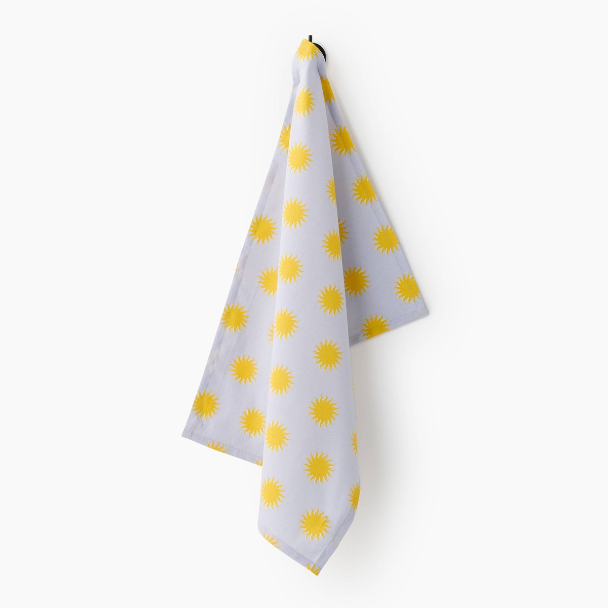 Torchon imprimé soleils, 50x70cm, 100% coton recyclé soleil, MONOPRIX